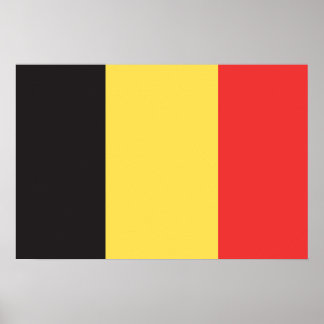 Poster Drapeau de Belgique