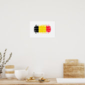 Poster Drapeau de Belgique (Cuisine)