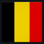 Poster Drapeau de Belgique<br><div class="desc">Le drapeau belge,  inspiré du tricolore français,  fut adopté en 1831,  peu après avoir obtenu son indépendance des Pays-Bas. #drapeau #belgium #belgian #patriotic</div>