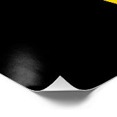 Poster Drapeau de Belgique (Coin)