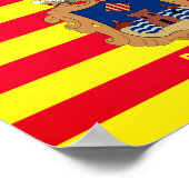 Poster Drapeau de Benidorm - Comunidad Valenciana (ESP) (Coin)