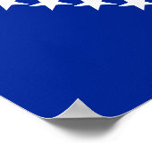 Poster Drapeau de Bosnie-Herzégovine (Coin)