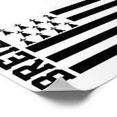 Poster Drapeau de Bretagne, France (Coin)