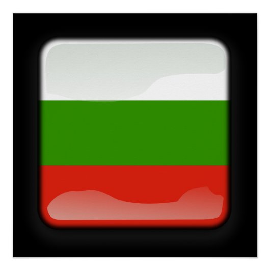 Poster Drapeau de Bulgarie (Devant)