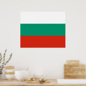 Poster Drapeau de Bulgarie (Cuisine)