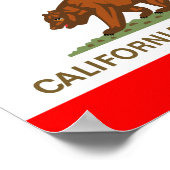 Poster Drapeau de Californie (Coin)