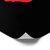 Poster Drapeau de carte Suisse (Coin)