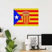 Poster Drapeau de Catalogne (Bureau à domicile)