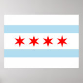 Poster Drapeau de Chicago (Devant)