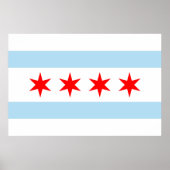 Poster Drapeau de Chicago Imprimer (Devant)