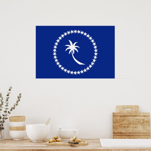 Poster Drapeau de Chuuk, Micronésie (Cuisine)