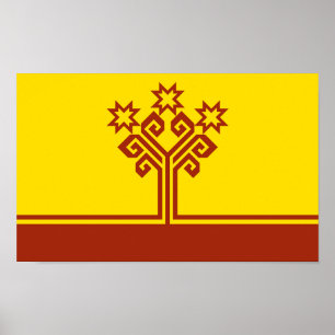 Poster Drapeau de Chuvashia