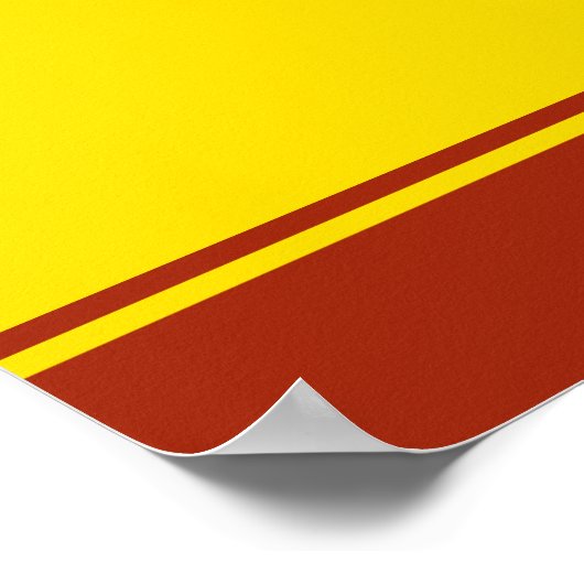 Poster Drapeau de Chuvashia (Coin)