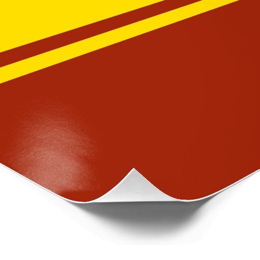 Poster Drapeau de Chuvashia (Coin)