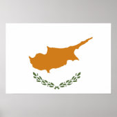 Poster Drapeau de Chypre (Devant)