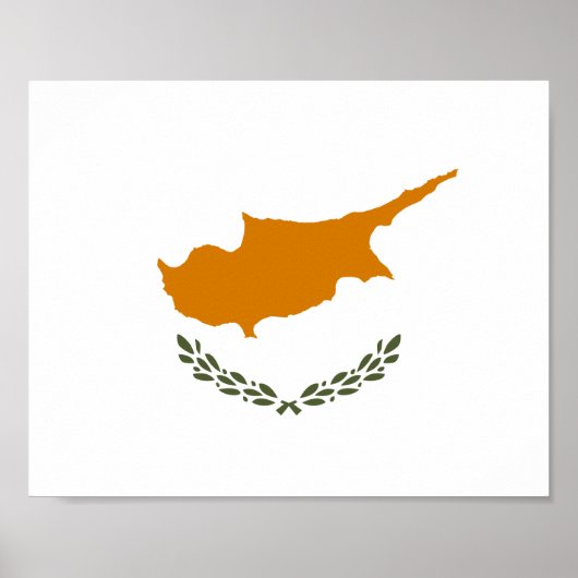 Poster Drapeau de Chypre (Chypre grecque) (Devant)