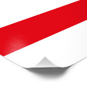 Poster Drapeau de Chypre du Nord (Coin)