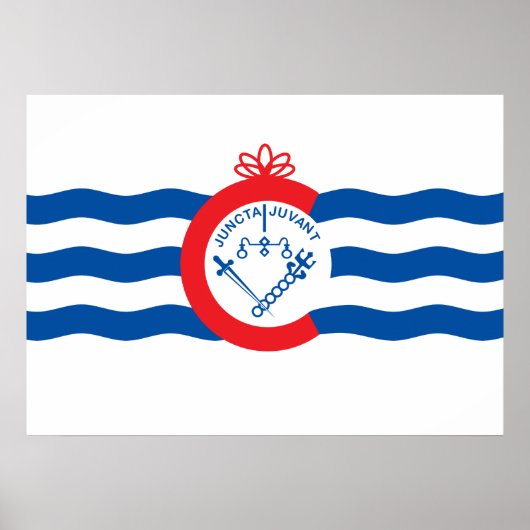 Poster Drapeau de Cincinnati (Devant)