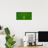 Poster Drapeau de Circassia (Bureau à domicile)