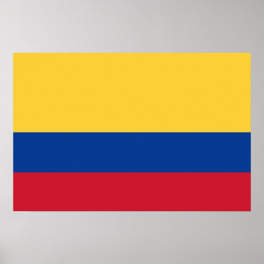Poster Drapeau de Colombie (Devant)