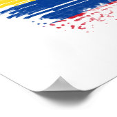 Poster Drapeau de Colombie (Coin)