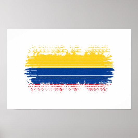 Poster Drapeau de Colombie (Devant)