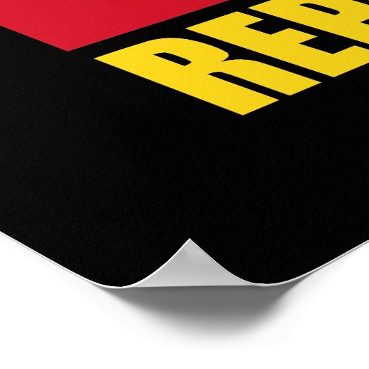 Poster Drapeau de Colombie (Coin)