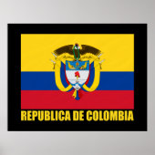 Poster Drapeau de Colombie (Devant)