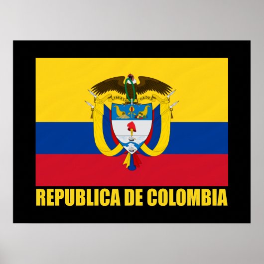 Poster Drapeau de Colombie (Devant)