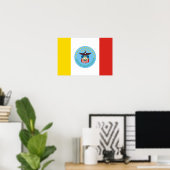 Poster Drapeau de Columbus, Ohio (Bureau à domicile)
