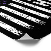 Poster Drapeau de combat Usa - Lutte de sensibilisation à (Coin)