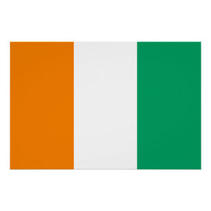 Poster Drapeau de Côte d'Ivoire