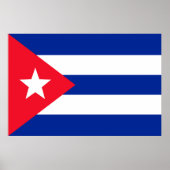 Poster Drapeau de Cuba (Devant)