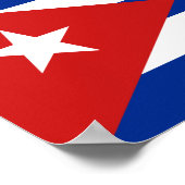 Poster Drapeau de Cuba (Coin)