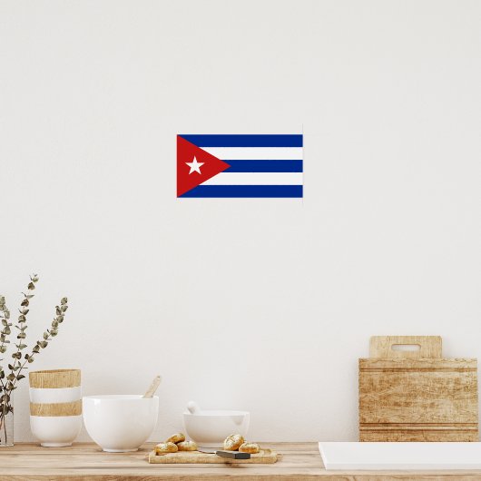Poster Drapeau de Cuba (Cuisine)