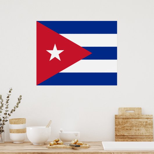 Poster Drapeau de Cuba (Cuisine)