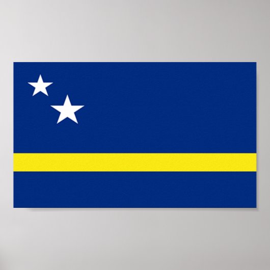 Poster Drapeau de Curaçao (Devant)