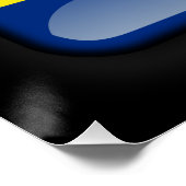 Poster Drapeau de Curaçao (Coin)