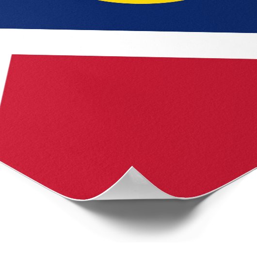 Poster Drapeau de Denver, Colorado (Coin)