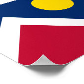 Poster Drapeau de Denver, Colorado, USA (Coin)