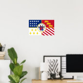 Poster Drapeau de Détroit (Bureau à domicile)