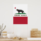 Poster Drapeau de diable de Tasmanie (Cuisine)