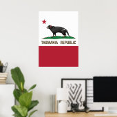 Poster Drapeau de diable de Tasmanie (Bureau à domicile)