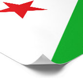 Poster Drapeau de Djibouti (Coin)