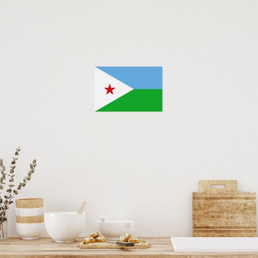 Poster Drapeau de Djibouti (Cuisine)