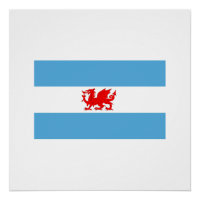 Drapeau De Dragon Gallois De La Colonie Patagonien