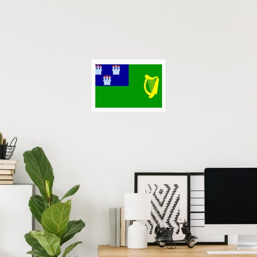 Poster Drapeau de Dublin (Bureau à domicile)