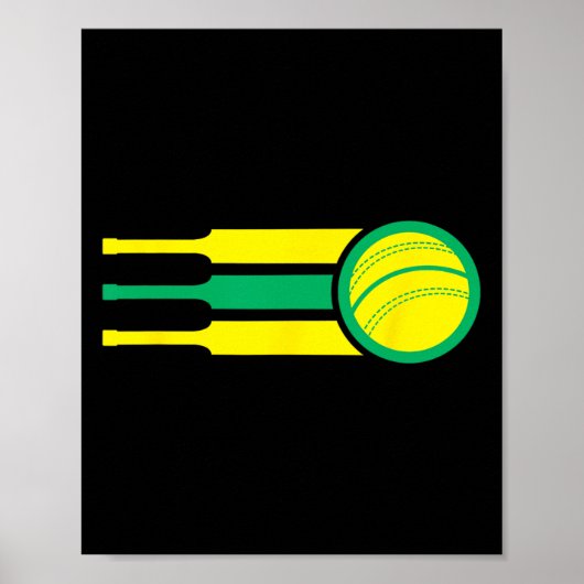 Poster Drapeau de fan de cricket d'équipe d'Australie (Devant)