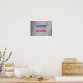 POSTER DRAPEAU DE FIERTÉ ANDROGYNE (Cuisine)