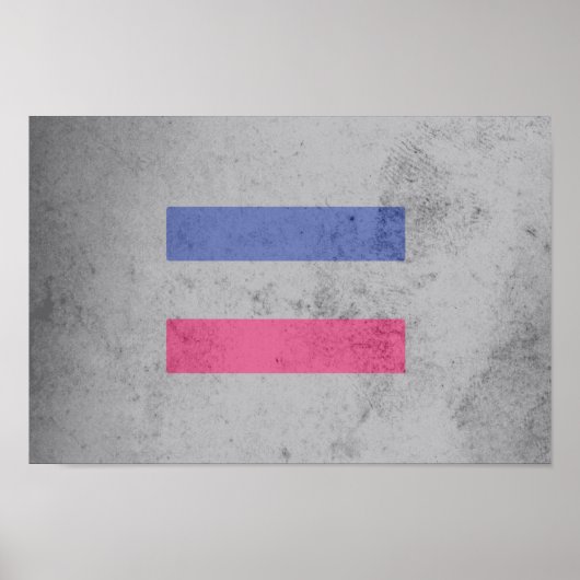POSTER DRAPEAU DE FIERTÉ ANDROGYNE (Devant)